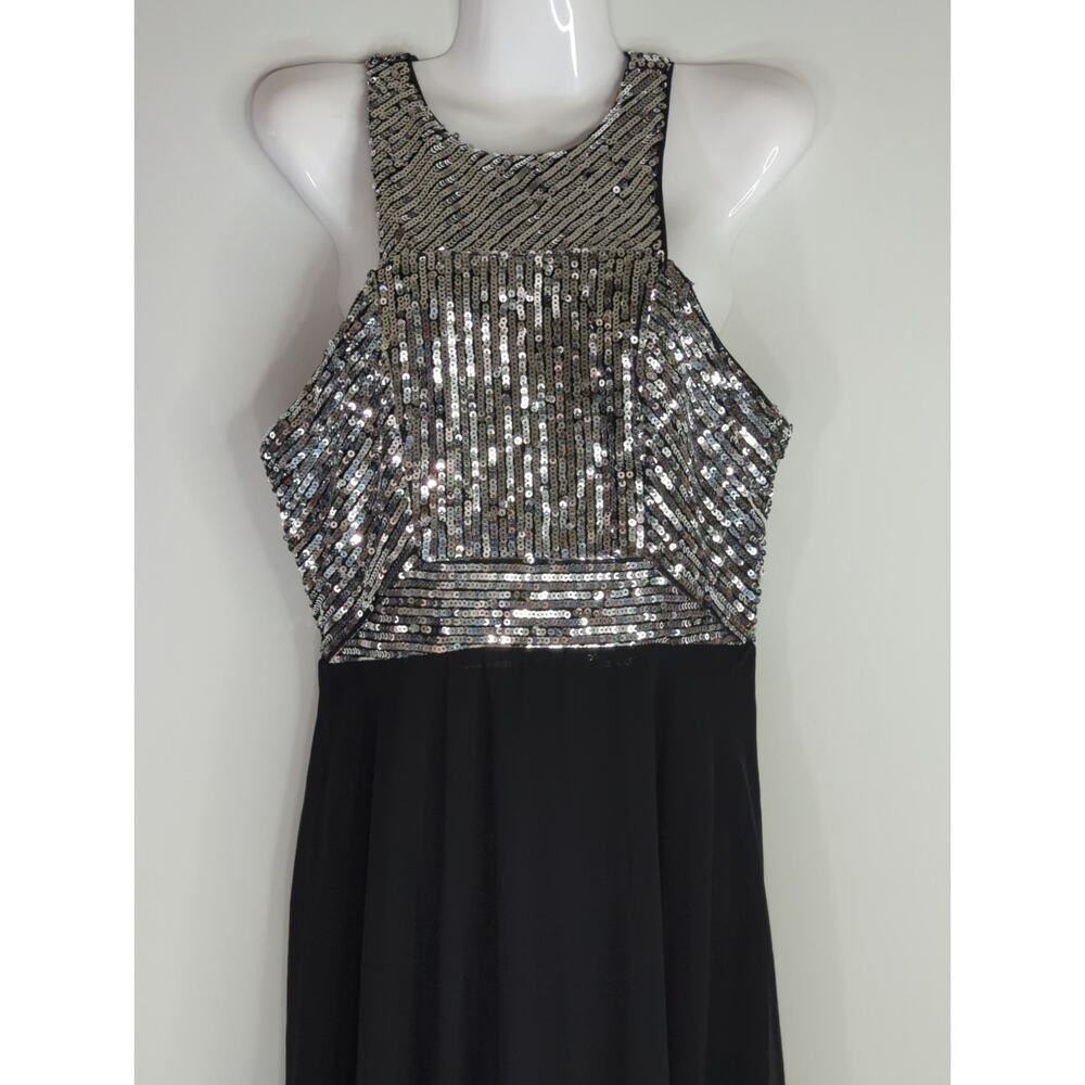 Beauty Kai Women's Sequin Halter Neck Maxi Dress Black MED NWT Party‎ Weddings - Picture 3 of 12